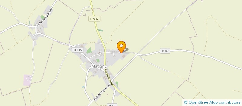 localisation de l'entreprise GROUPEMENT D'EMPLOYEURS DES CHICONS  MATIGNY