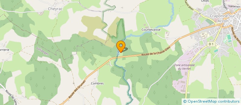 localisation de l'entreprise GROUPEMENT D'EMPLOYEURS DES COQUELICOTS  SAINT-JULIEN-D ANCE