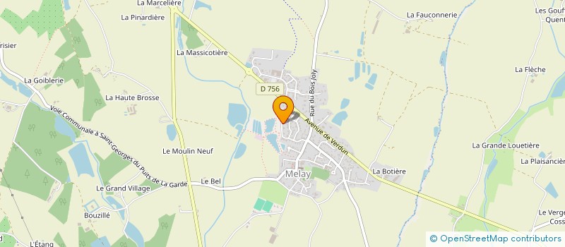 localisation de l'entreprise GROUPEMENT D'EMPLOYEURS DES DEUX CANTONS à CHEMILLE-EN-ANJOU
