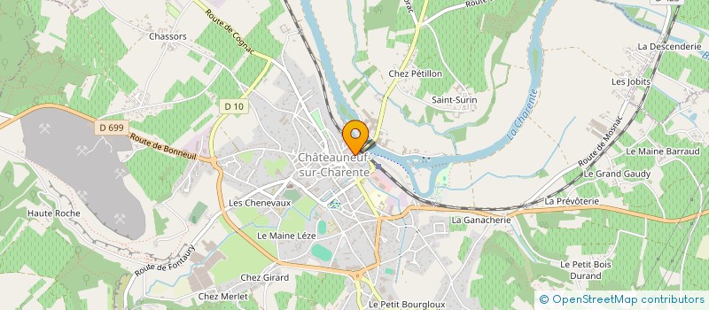localisation de l'entreprise GROUPEMENT D EMPLOYEURS DES ENTREPRISES CHARBONNIER à ANGEAC-CHARENTE