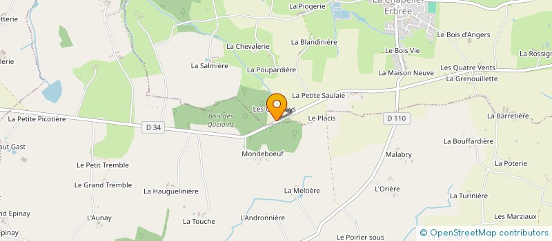 localisation de l'entreprise GROUPEMENT D'EMPLOYEURS DES LACS  SAINT-AUBIN-DES-LANDES