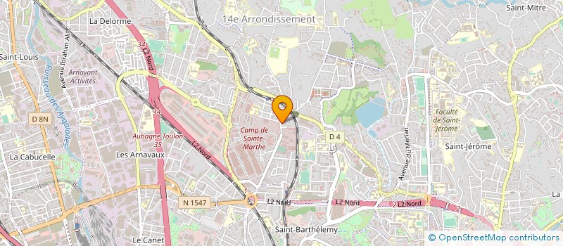 localisation de l'entreprise GROUPEMENT D'EMPLOYEURS DES METIERS DE LA CREATION AUDIOVISUELLE à MARSEILLE