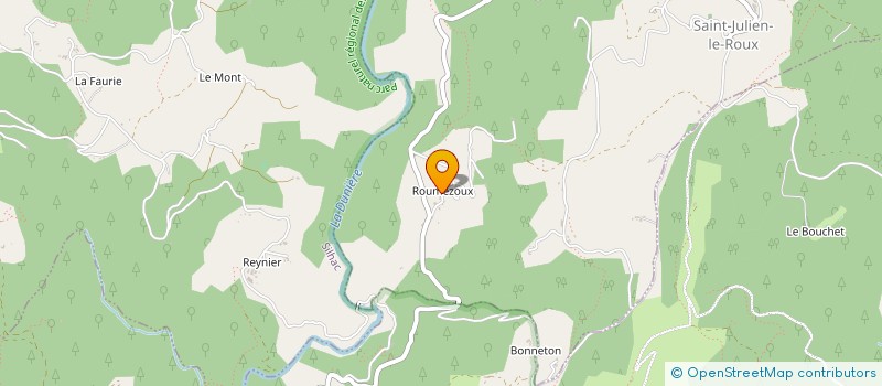 localisation de l'entreprise GROUPEMENT D'EMPLOYEURS DES MILLE ETUNE SAVEURS  VERNOUX-EN-VIVARAIS