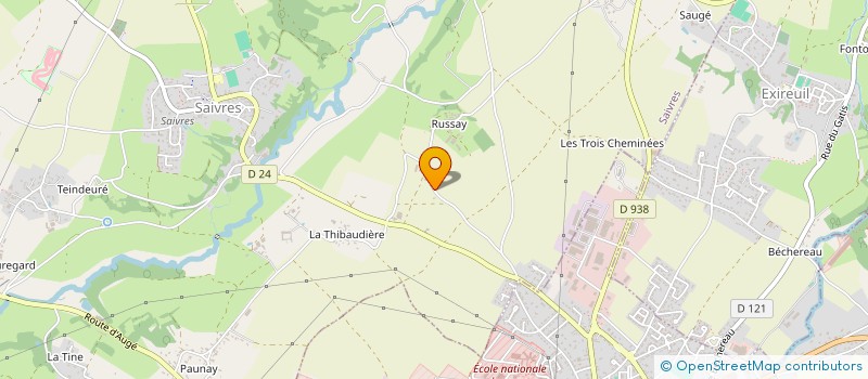 localisation de l'entreprise GROUPEMENT D'EMPLOYEURS DES PETITES COMBES  SAIVRES