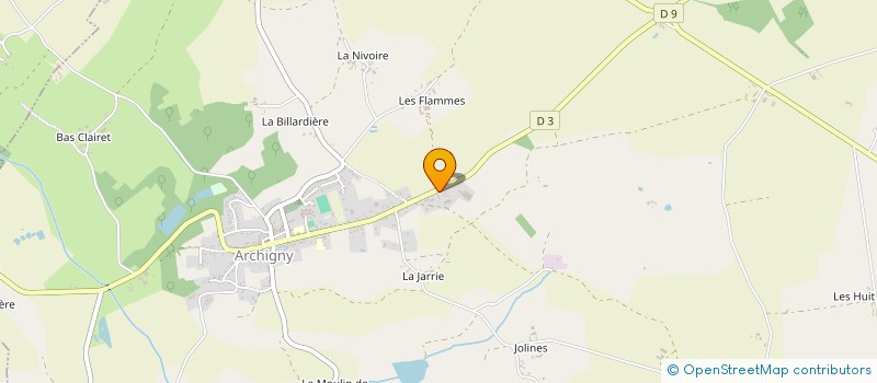 localisation de l'entreprise GROUPEMENT D EMPLOYEURS DES PETITS PARTENAIS  ARCHIGNY