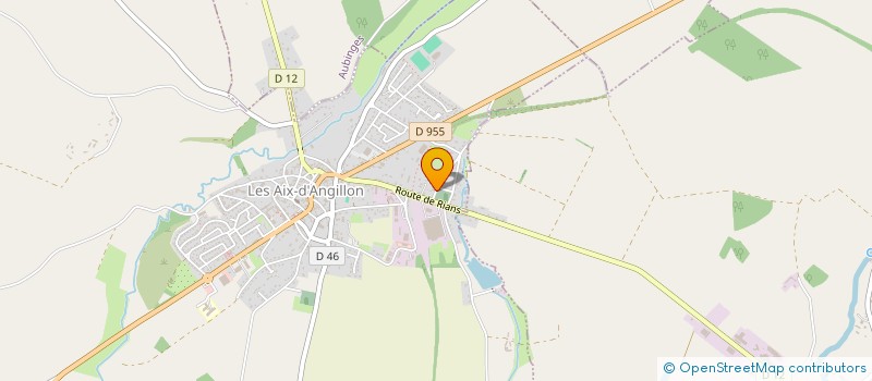 localisation de l'entreprise GROUPEMENT D'EMPLOYEURS DES PEUPLIERS à LES AIX-D'ANGILLON