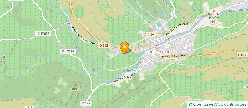 localisation de l'entreprise GROUPEMENT D'EMPLOYEURS DES SCHISTES  SAINT-CHINIAN