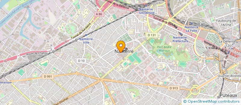 localisation de l'entreprise GROUPEMENT D'EMPLOYEURS DES SEM ET SPL DE LA VILLE DE NANTERRE - GESSNA à NANTERRE