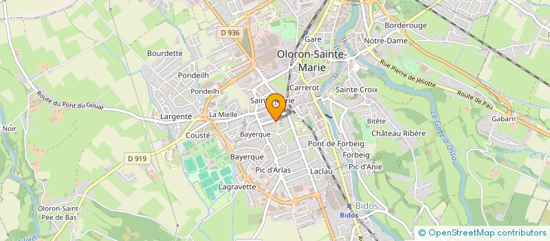 localisation de l'entreprise GROUPEMENT D'EMPLOYEURS DES TRANSHUMANTS DES TROIS VALLEES  OLORON-SAINTE-MARIE