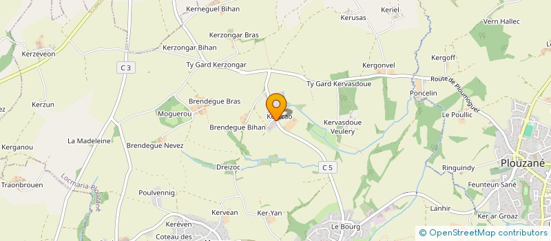 localisation de l'entreprise GROUPEMENT D'EMPLOYEURS DES VIOLETTES  PLOUZANE