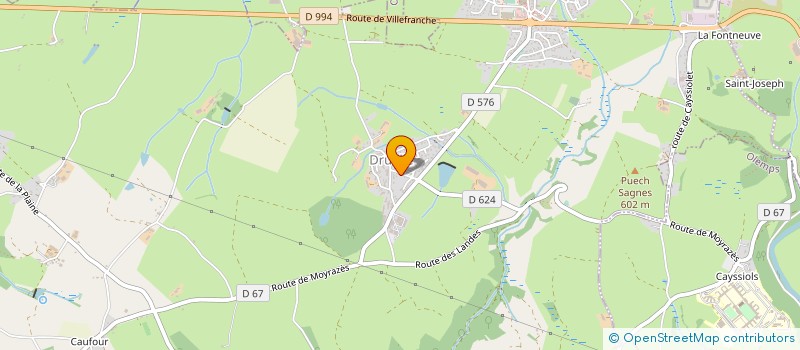 localisation de l'entreprise GROUPEMENT D EMPLOYEURS DEUX BRC  DRUELLE BALSAC