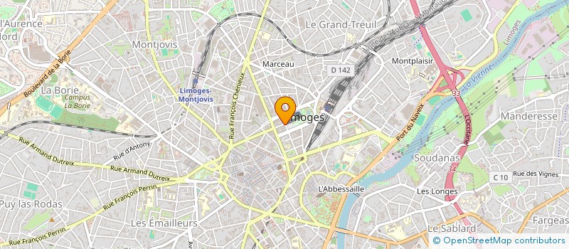 localisation de l'entreprise GROUPEMENT D'EMPLOYEURS DEUX PLM à LIMOGES