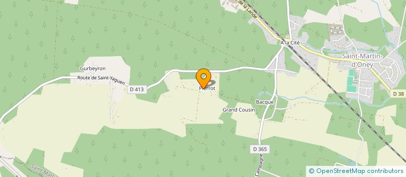 localisation de l'entreprise GROUPEMENT D EMPLOYEURS DOMAINE DE PEDARNAUD  SAINT-MARTIN-D'ONEY