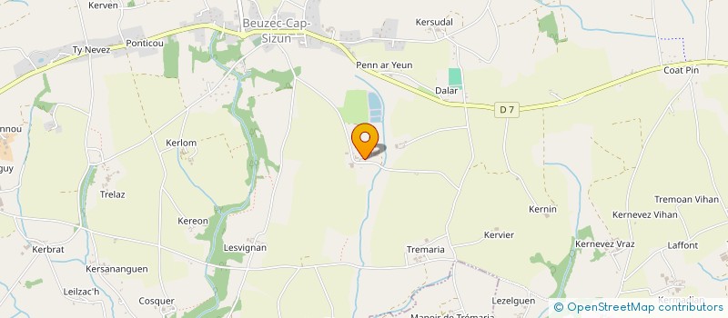 localisation de l'entreprise GROUPEMENT D'EMPLOYEURS DOUAR AR CAP  BEUZEC-CAP-SIZUN