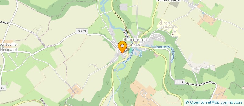 localisation de l'entreprise GROUPEMENT D EMPLOYEURS DU BOIS  HERICOURT-EN-CAUX