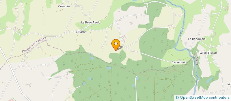 localisation de l'entreprise GROUPEMENT D'EMPLOYEURS DU BROU  PLOUGUENAST-LANGAST