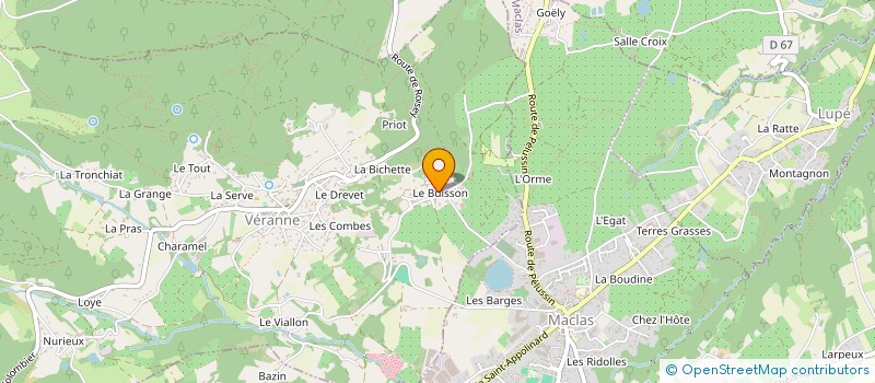 localisation de l'entreprise GROUPEMENT D'EMPLOYEURS DU BUISSON  VERANNE