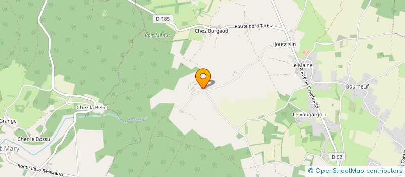 localisation de l'entreprise GROUPEMENT D'EMPLOYEURS DU CERF à CHASSENEUIL-SUR-BONNIEURE