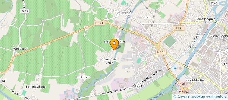 localisation de l'entreprise GROUPEMENT D'EMPLOYEURS DU CHAIL à JAVREZAC
