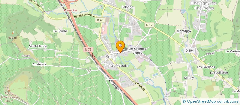 localisation de l'entreprise GROUPEMENT D EMPLOYEURS DU COLOMBIER à PRISSE