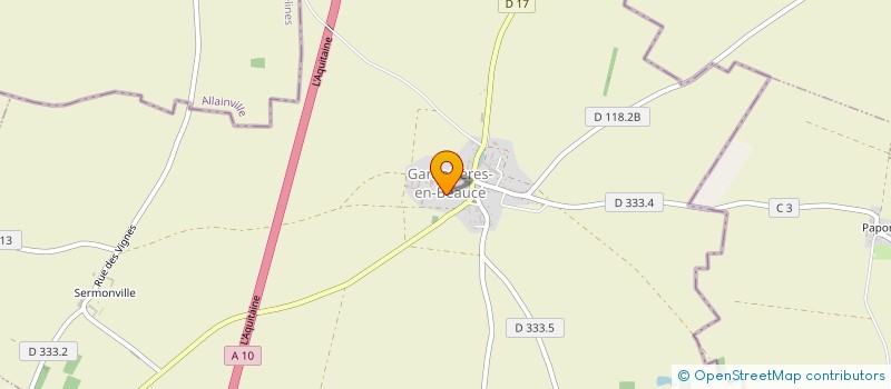 localisation de l'entreprise GROUPEMENT D'EMPLOYEURS DU GAULT à GARANCIERES-EN-BEAUCE