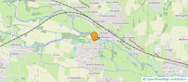 localisation de l'entreprise GROUPEMENT D'EMPLOYEURS DU JARD'AIN à PONT-DE-VEYLE