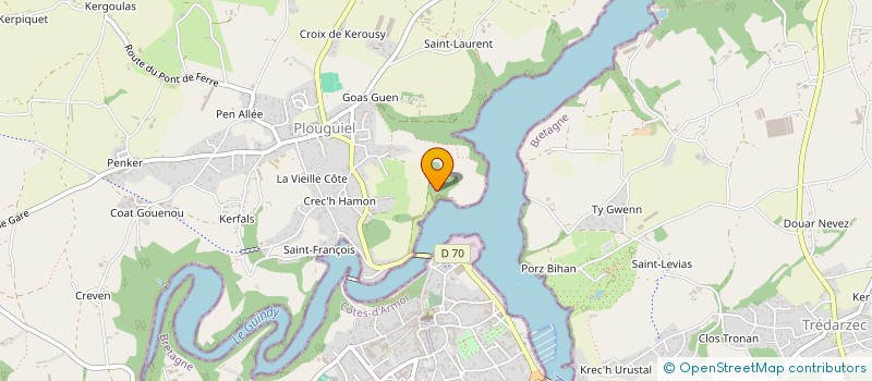 localisation de l'entreprise GROUPEMENT D'EMPLOYEURS DU JAUDY à PLOUGUIEL