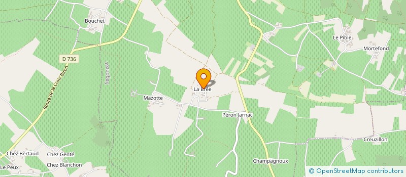 localisation de l'entreprise GROUPEMENT D'EMPLOYEURS DU LOGIS DE LA BREE à SEGONZAC