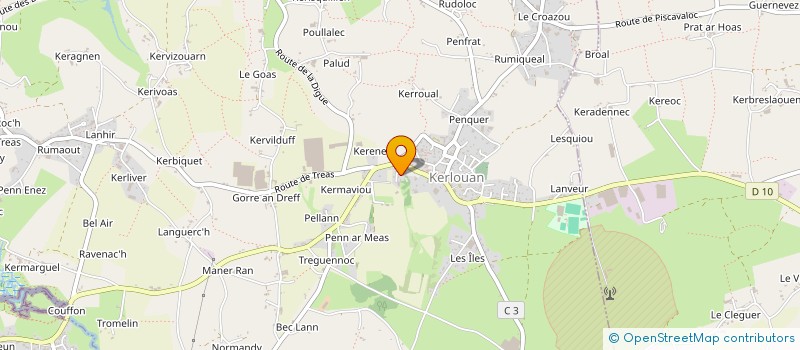 localisation de l'entreprise GROUPEMENT D'EMPLOYEURS DU LUAN  KERLOUAN