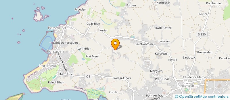 localisation de l'entreprise GROUPEMENT D'EMPLOYEURS DU MANOIR  PLOUESCAT