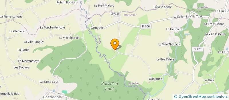 localisation de l'entreprise GROUPEMENT D'EMPLOYEURS DU NINIAN  MENEAC