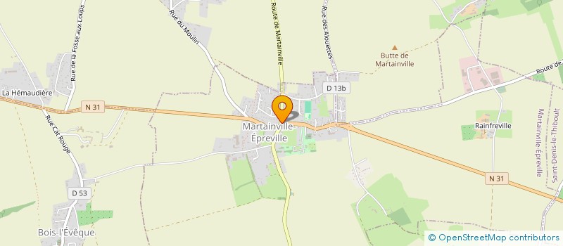 localisation de l'entreprise GROUPEMENT D EMPLOYEURS DU PLATEAU  MARTAINVILLE-EPREVILLE