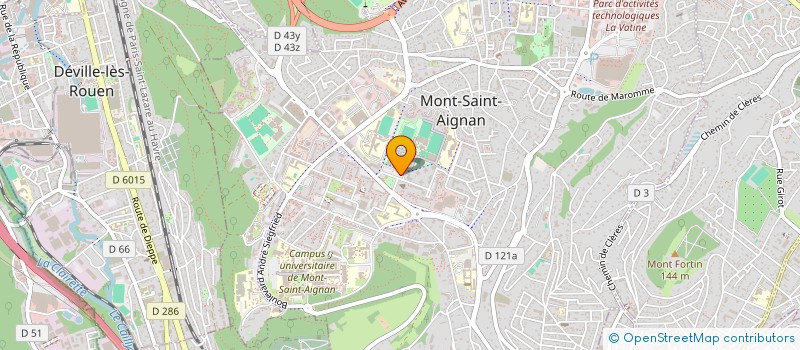 localisation de l'entreprise GROUPEMENT D' EMPLOYEURS DU PLATEAU NORD EST DE TENNIS DE TABLE à MONT-SAINT-AIGNAN