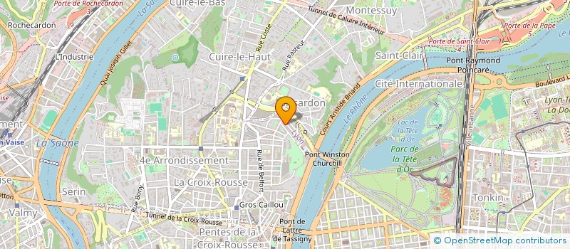 localisation de l'entreprise GROUPEMENT D'EMPLOYEURS DU RHONE à LYON