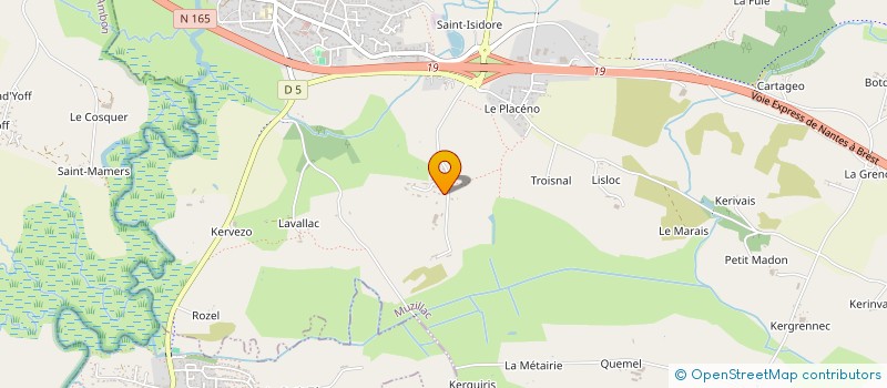 localisation de l'entreprise GROUPEMENT D EMPLOYEURS DU TEMPS LIBRE  MUZILLAC