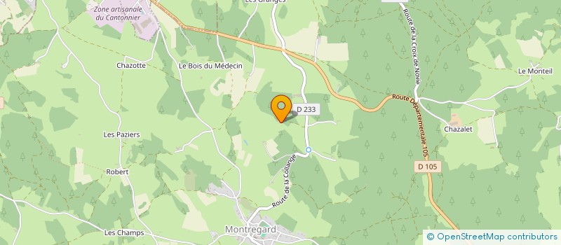 localisation de l'entreprise GROUPEMENT D'EMPLOYEURS DU TRIFOULOU  MONTREGARD