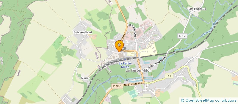 localisation de l'entreprise GROUPEMENT D EMPLOYEURS DU VALOIS à LA FERTE-MILON