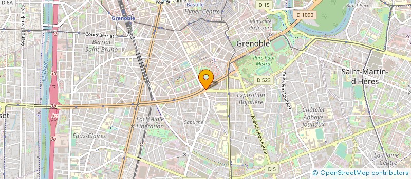 localisation de l'entreprise GROUPEMENT D'EMPLOYEURS ELEGIA  GRENOBLE