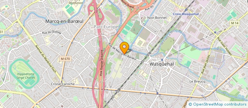 localisation de l'entreprise GROUPEMENT D'EMPLOYEURS EN ASSOCIATION POUR L'INSERTION à WASQUEHAL