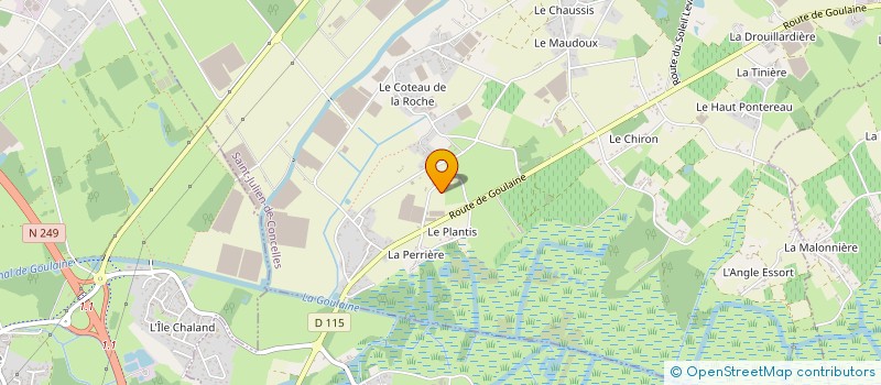 localisation de l'entreprise GROUPEMENT D'EMPLOYEURS F.G.P.  SAINT-JULIEN-DE-CONCELLES