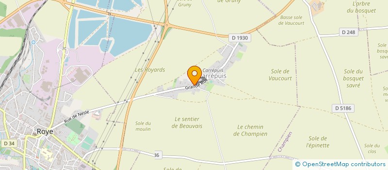 localisation de l'entreprise GROUPEMENT D'EMPLOYEURS FAMILLE DONNEZ  CHAMPIEN