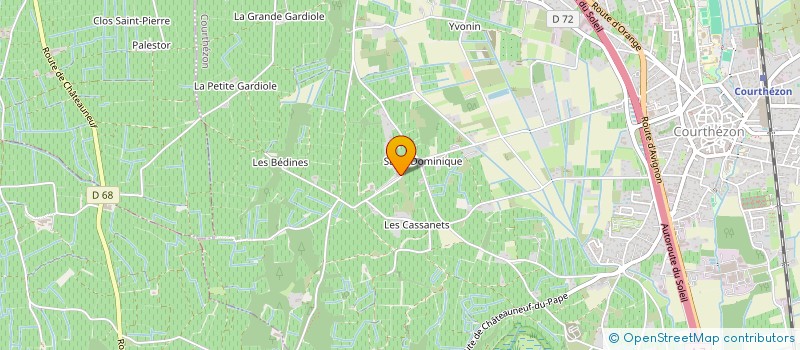 localisation de l'entreprise GROUPEMENT D'EMPLOYEURS FAMILLE VACHERON  COURTHEZON