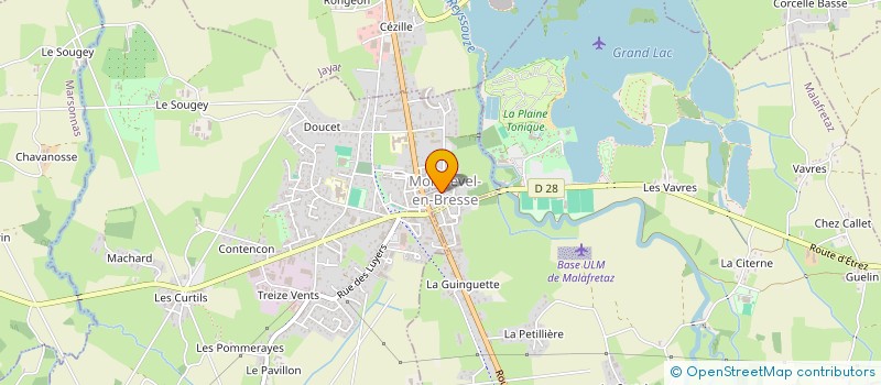 localisation de l'entreprise GROUPEMENT D EMPLOYEURS FAR (FEDERER AMENAGER REDYNAMISER) à MONTREVEL-EN-BRESSE