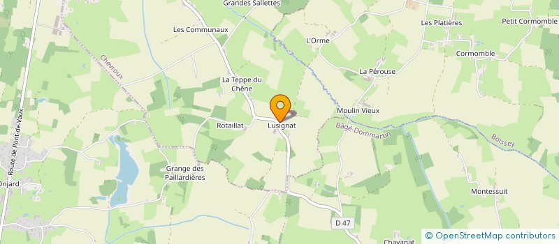localisation de l'entreprise GROUPEMENT D'EMPLOYEURS FERME DE LUSIGNAT à CHEVROUX