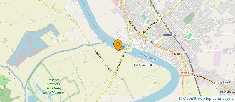 localisation de l'entreprise GROUPEMENT D'EMPLOYEURS FRECHIC  TONNEINS