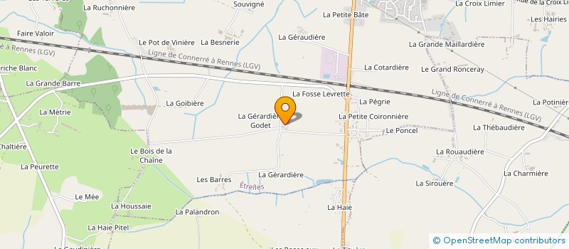 localisation de l'entreprise GROUPEMENT D'EMPLOYEURS GEGA PORCS  ETRELLES