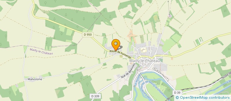 localisation de l'entreprise GROUPEMENT D'EMPLOYEURS GEPG  MAILLY-LE-CHATEAU