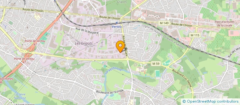 localisation de l'entreprise GROUPEMENT D'EMPLOYEURS GOUTTIERES ALU  VERTOU