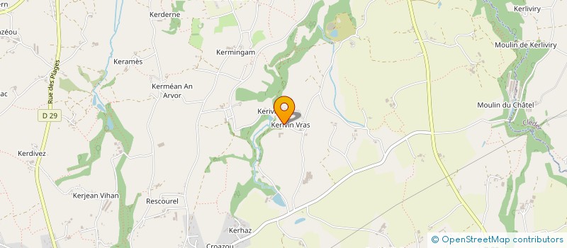 localisation de l'entreprise GROUPEMENT D'EMPLOYEURS GRAPECHALOTE  PLOUNEVEZ-LOCHRIST