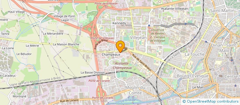 localisation de l'entreprise GROUPEMENT D'EMPLOYEURS HANDBALL BRETAGNE  RENNES